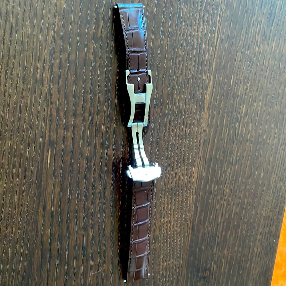 Omega Speedmaster leather strap and clasp
